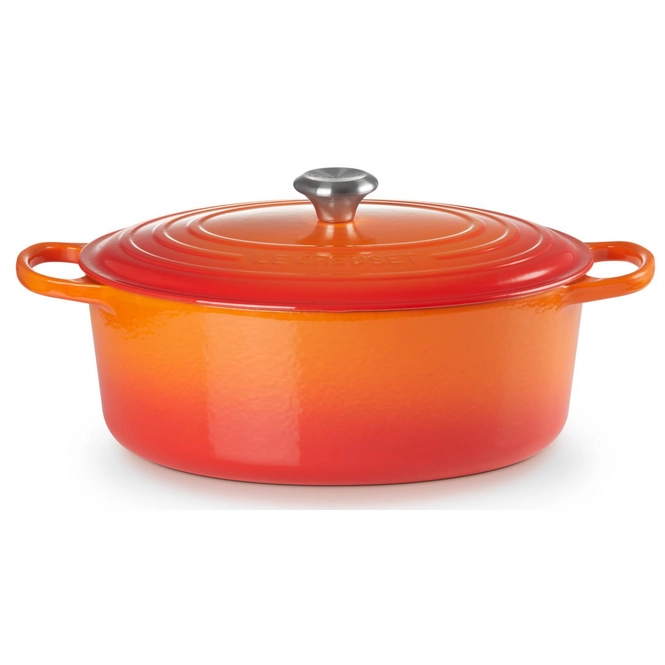 Schmortopf Le Creuset Signature Ovaal Meringue 31 cm